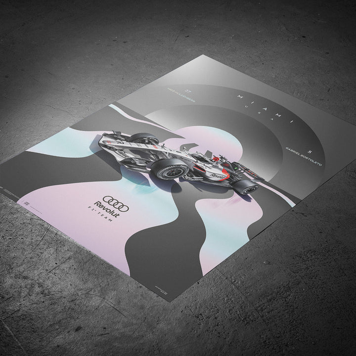Audi Revolut F1® Team Miami 2026 Automobilist Official Poster