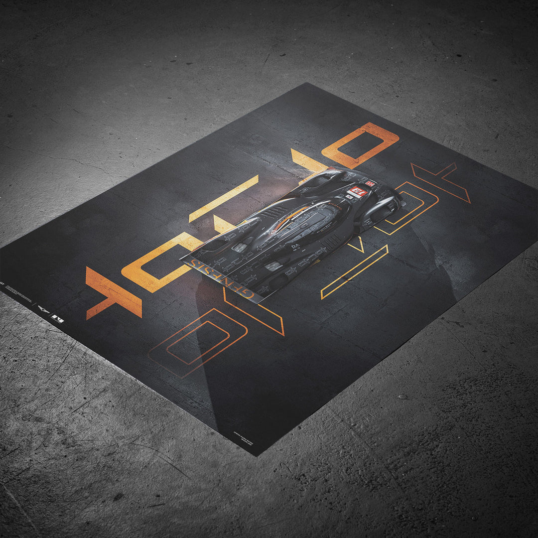 Genesis Magma Racing 2026 GMR-001 Hypercar Automobilist Official Poster