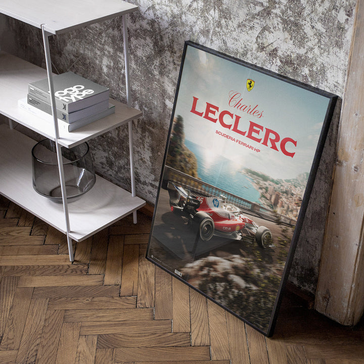 Scuderia Ferrari HP Charles Leclerc Monaco 2026 Automobilist Official Poster