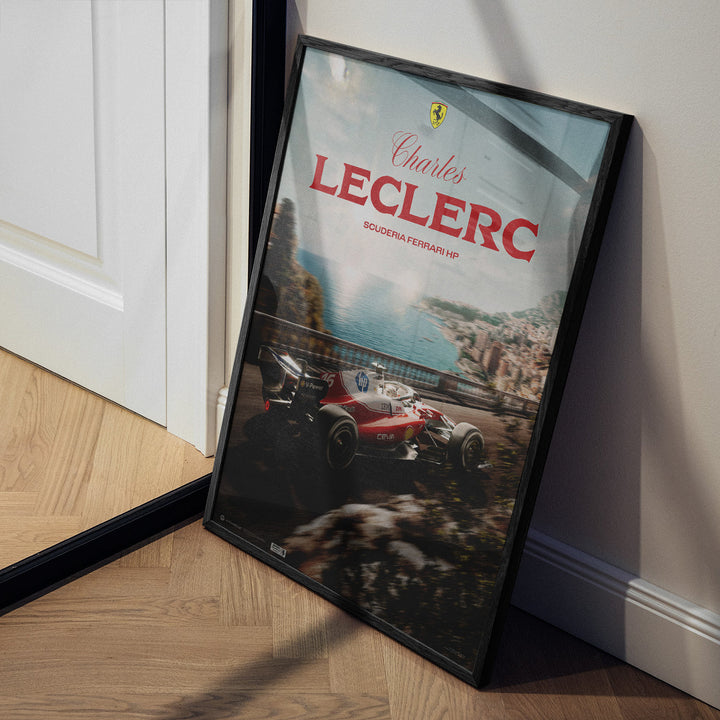 Scuderia Ferrari HP Charles Leclerc Monaco 2026 Automobilist Official Poster