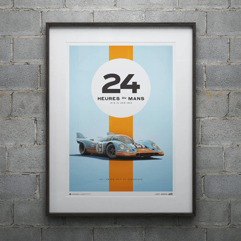 Porsche - 917 - 24h Heures du Mans - Gulf Poster