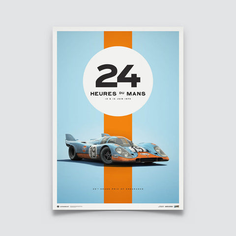 Porsche - 917 - 24h Heures du Mans - Gulf Poster