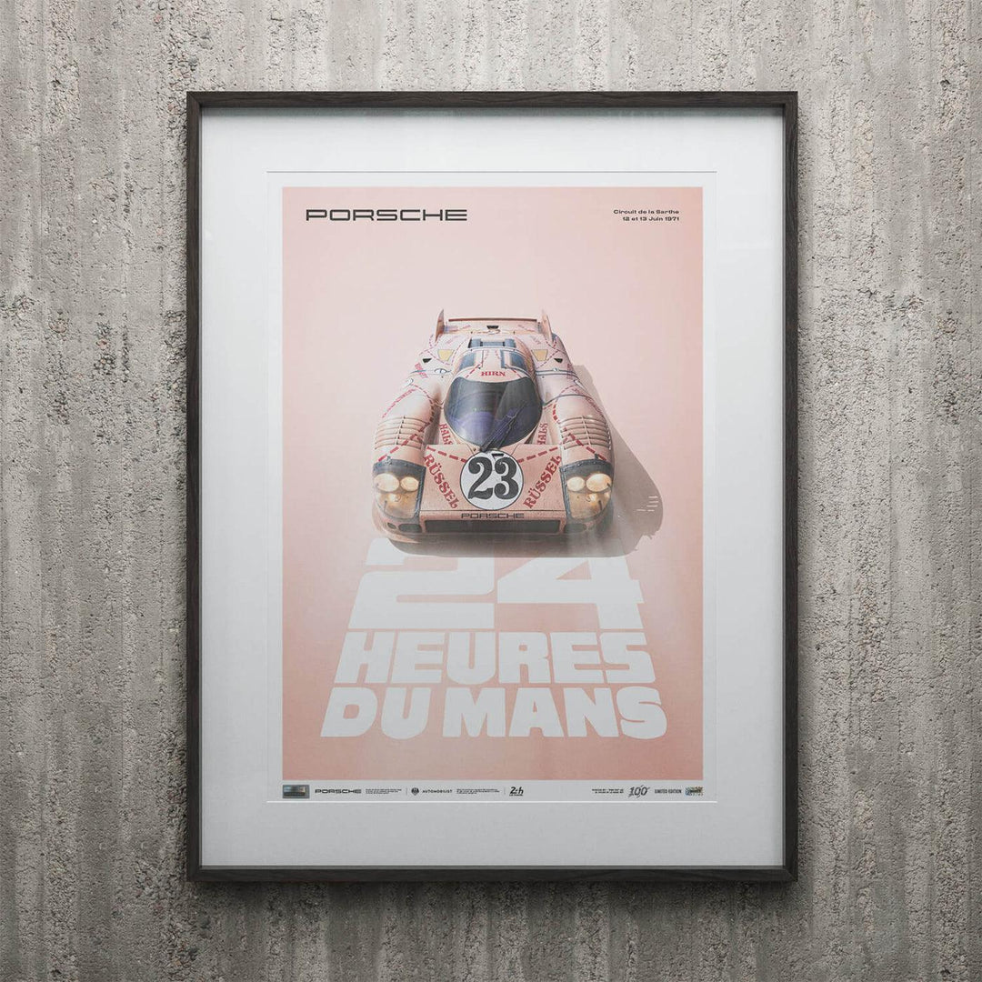 Porsche - 917/20 - Pink Pig - 24h Heures du Mans - 1971 Poster