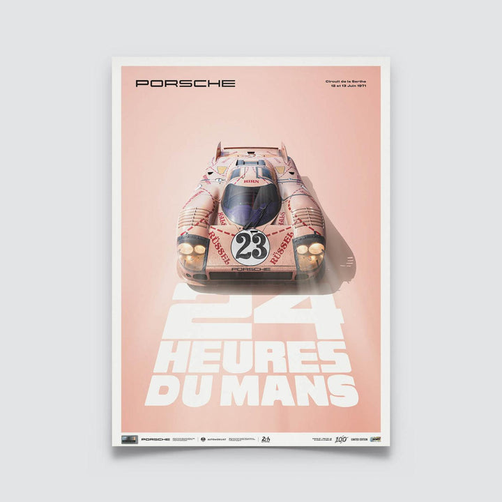 Porsche - 917/20 - Pink Pig - 24h Heures du Mans - 1971 Poster