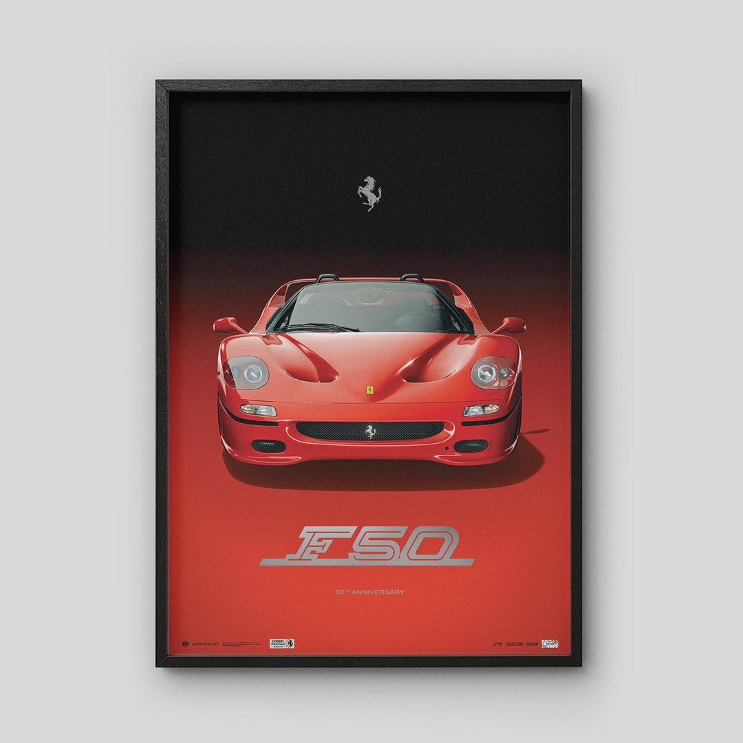 Ferrari F50 Rosso Corsa– 30th Anniversary Limited Edition | Official Automobilist Poster