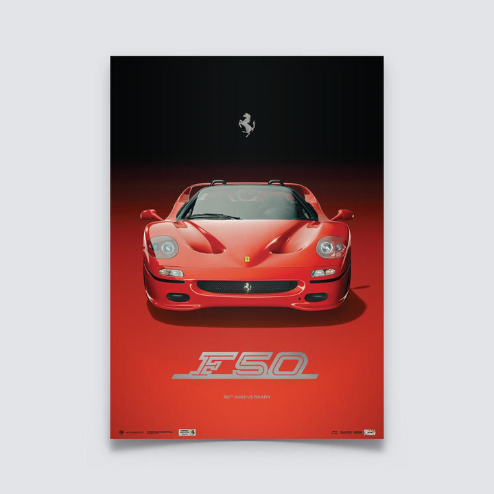 Ferrari F50 Rosso Corsa– 30th Anniversary Limited Edition | Official Automobilist Poster