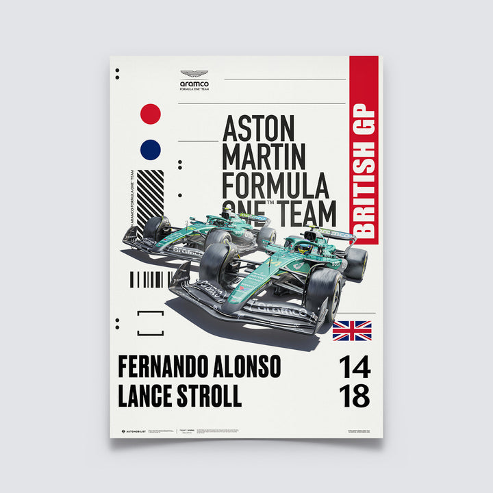 Aston Martin Aramco Formula One™ Team – Silverstone 2025 | Official Automobilist Poster