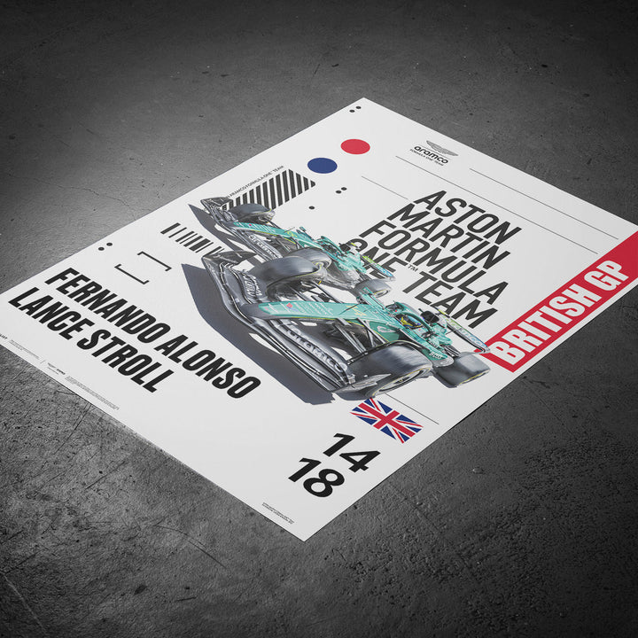 Aston Martin Aramco Formula One™ Team – Silverstone 2025 | Official Automobilist Poster