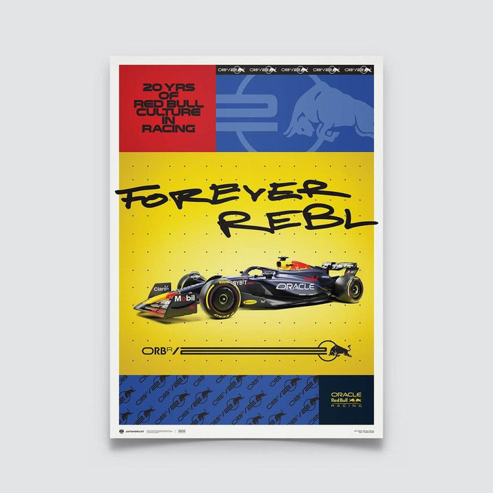 Oracle Red Bull Racing - RB20 - Forever Rebl - 20th Anniversary - 2024 Poster