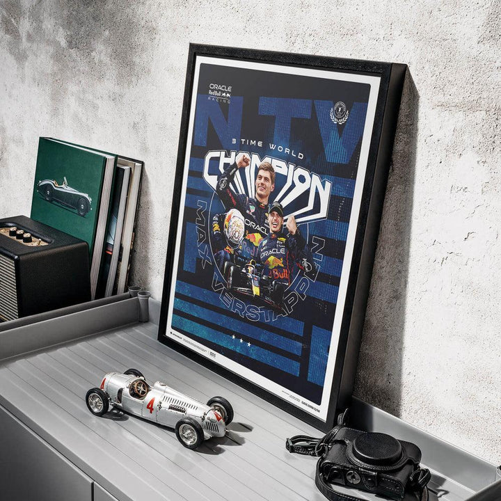 Oracle Red Bull Racing - Max Verstappen - 2023 F1 World Drivers' Champion Automobilist Poster