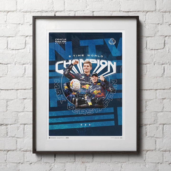 Oracle Red Bull Racing - Max Verstappen - 2023 F1 World Drivers' Champion Automobilist Poster