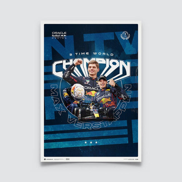 Oracle Red Bull Racing - Max Verstappen - 2023 F1 World Drivers' Champion Automobilist Poster