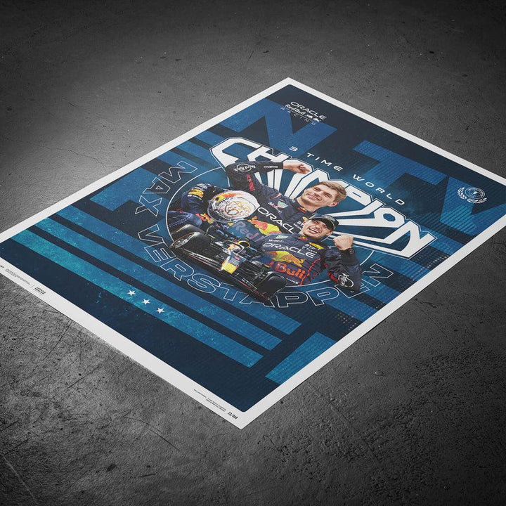 Oracle Red Bull Racing - Max Verstappen - 2023 F1 World Drivers' Champion Automobilist Poster
