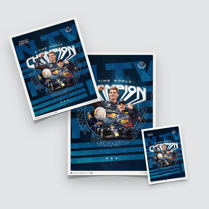 Oracle Red Bull Racing - Max Verstappen - 2023 F1 World Drivers' Champion Automobilist Poster