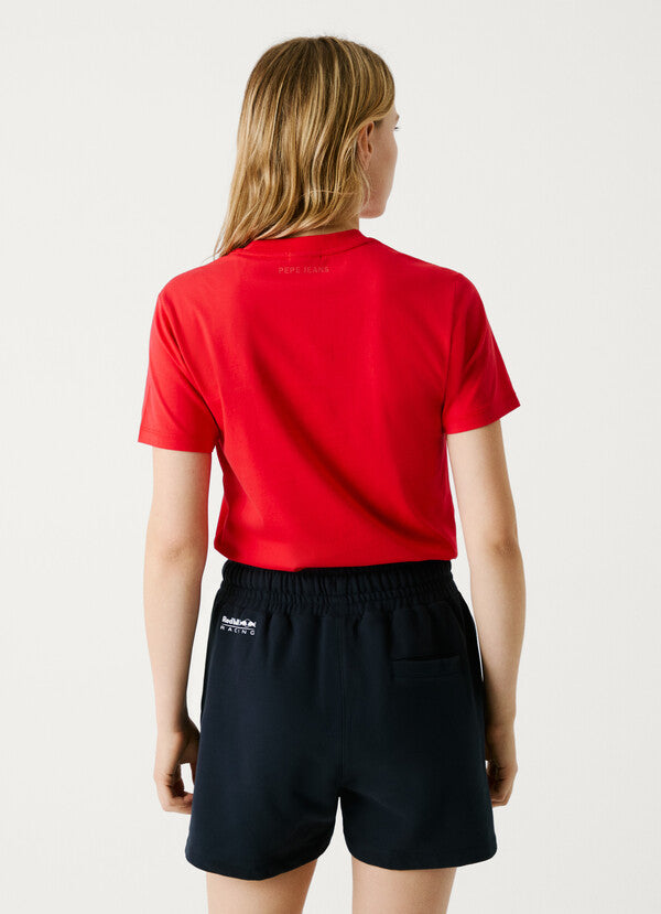 Red Bull Racing by Pepe Jeans - Standard Fit Logo T-shirt (Mars Red)