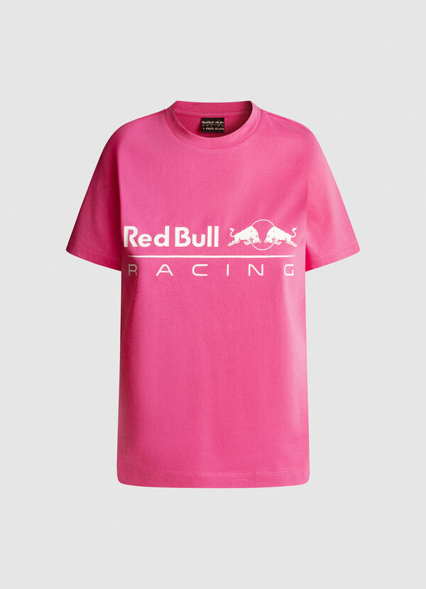 Red Bull Racing by Pepe Jeans - Standard Fit Logo T-shirt (Deep Fuchsia)