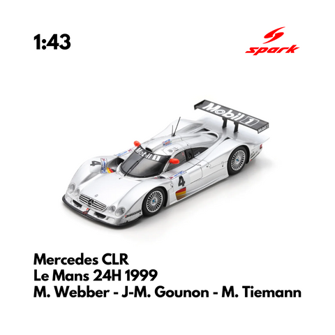 Mercedes CLR No.4 Le Mans 24H 1999 - 1:43 Spark Model Car Mercedes CLR No.4 Le Mans 24H 1999 - 1:43 Spark Model Car