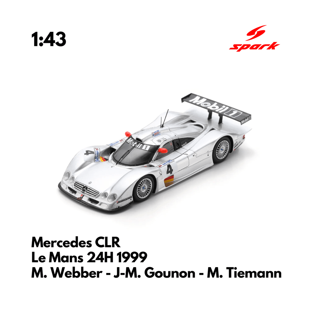 Mercedes CLR No.4 Le Mans 24H 1999 - 1:43 Spark Model Car – Driven By