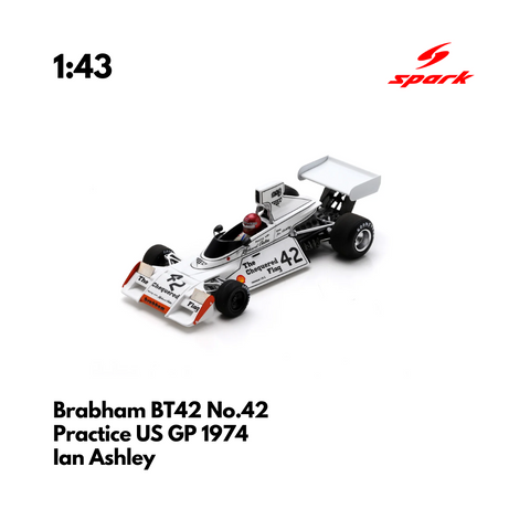 Brabham BT42 No.42 Practice US GP 1974 - 1:43 Spark Heritage Model Car