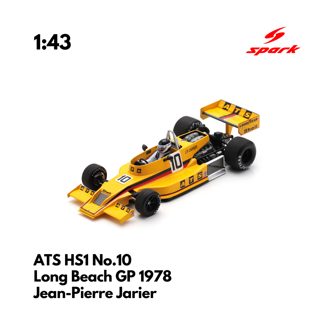 定番通販新品 1/43 スパーク SPARK ATS D4 Long Beach GP 1980 Jan Lammers #9ラマース　F1 レーシングカー