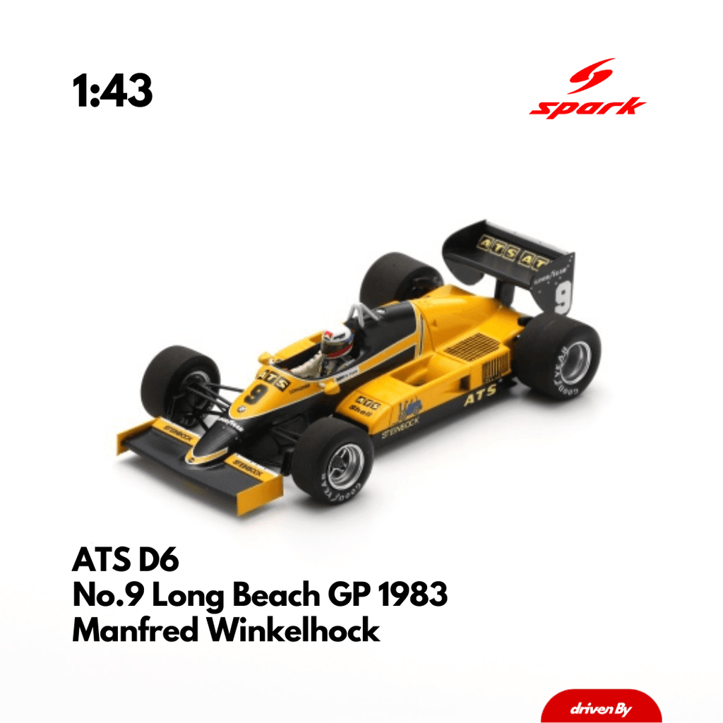 ミニカー 1/43 ATS D6 Long Beach GP 1983 ATS D6 No.9 Long Beach GP 1983 Manfred Winkelhock - 1/43 Heritage