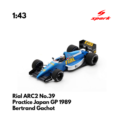 Rial ARC2 No.39 Practice Japan GP 1989 - 1/43 Heritage Spark Model Car