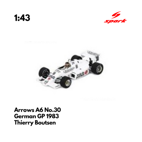 Arrows A6 No.30 German GP 1983 - 1:43 Spark Heritage Model Car