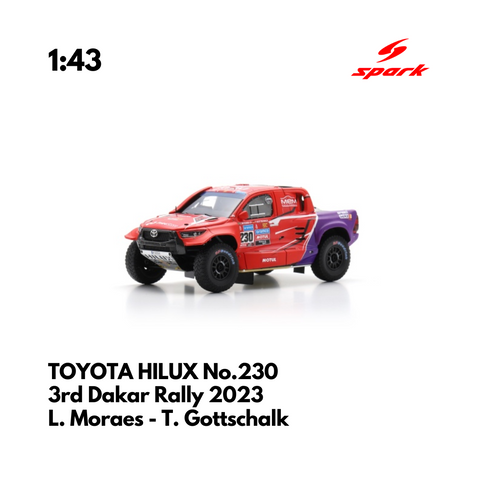 TOYOTA HILUX No.230 3rd Dakar Rally 2023 - Spark Model Car