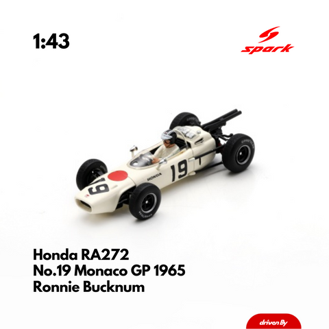 Honda RA272 No.19 Monaco GP 1965 Ronnie Bucknum - 1/43 Heritage Spark Model Car