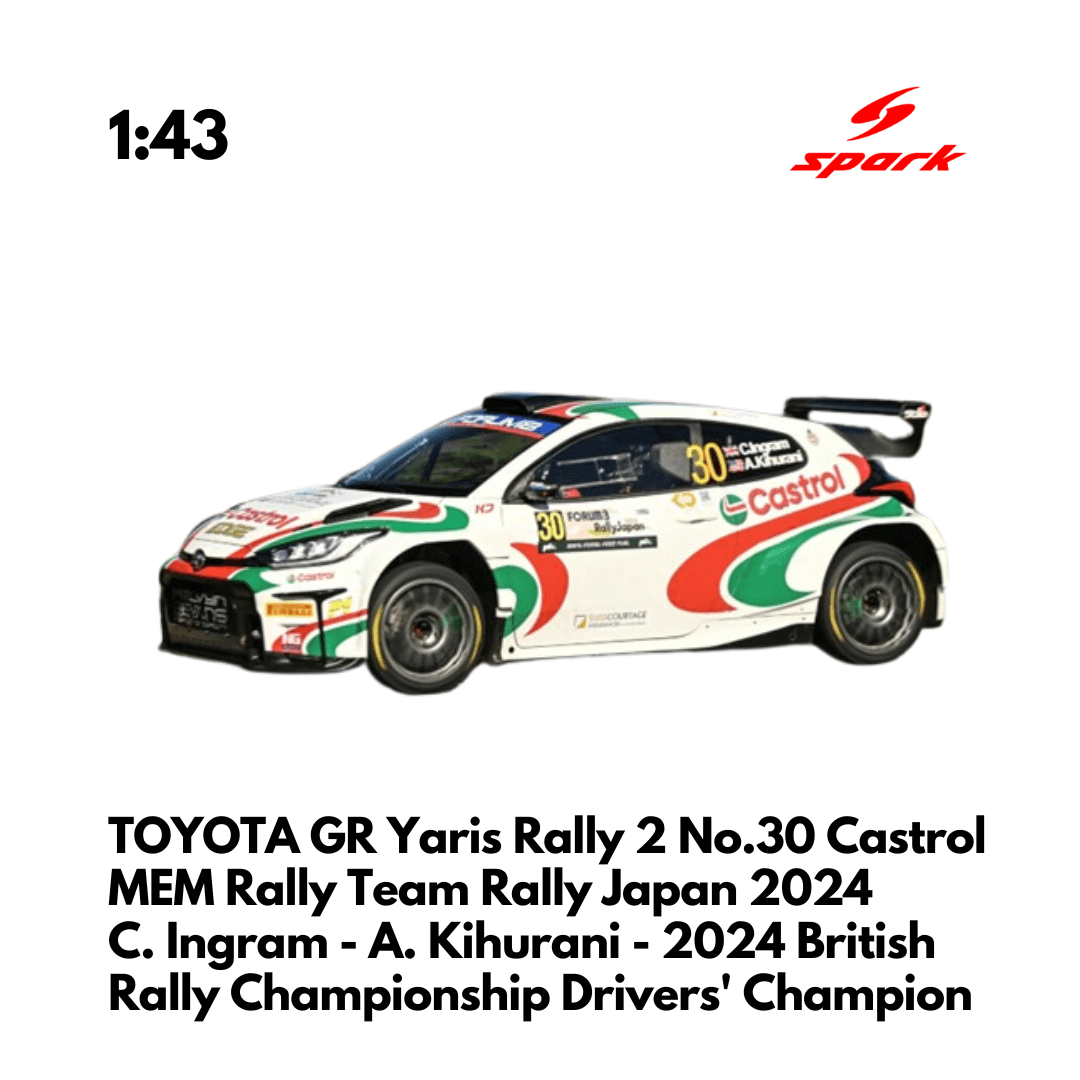 Japanese Rally Cars Models TOYOTA GR Yaris Rally 2 No.30 Castrol MEM Rally Team Rally Japan 2024 ...