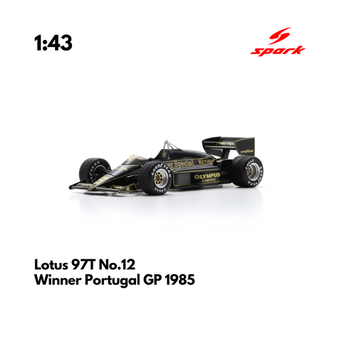 Lotus 97T No.12 Winner Portugal GP 1985 - 1:43 Spark Heritage Model Car