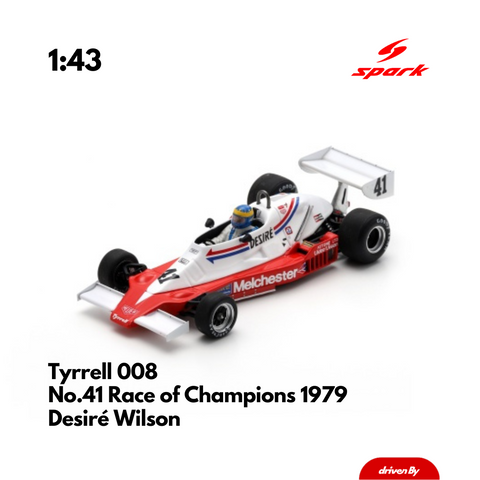 Tyrrell 008 No.41 Race of Champions 1979 Desiré Wilson - 1/43 Heritage Spark Model Car