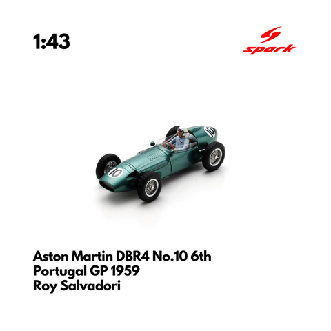 Aston Martin DBR4 No.10 6th Portugal GP 1959 - 1:43 Spark Heritage Model Car