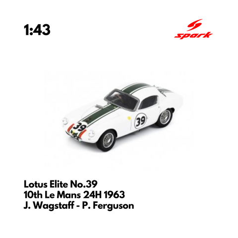 Lotus Elite No.39 10th Le Mans 24H 1963 - 1:43 Spark Model Car