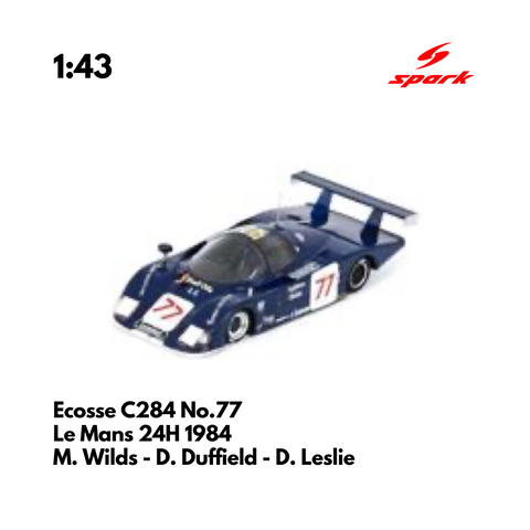 Ecosse C284 No.77 Le Mans 24H 1984 - 1:43 Spark Model Car