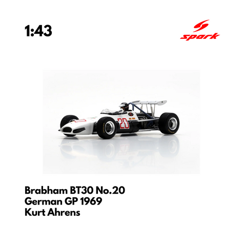 Brabham BT30 No.20 German GP 1969 - 1:43 Spark Heritage Model Car