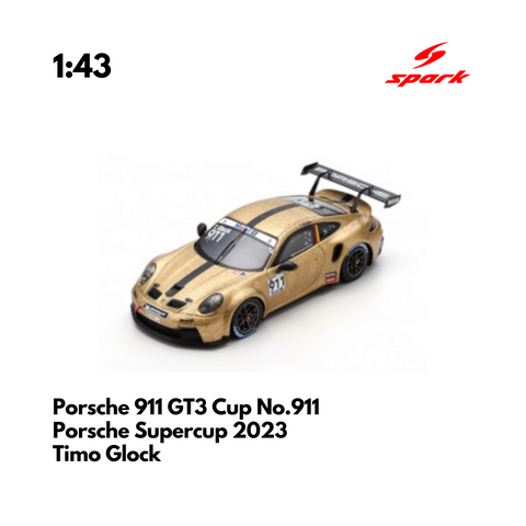 Porsche 911 GT3 Cup No.911 Porsche Supercup 2023- 1:43 Spark Model Car