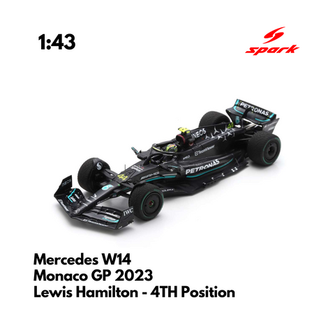 Mercedes AMG W14 | 2023 F1 Model Car Lewis Hamilton & George Russell  Monaco GP -Spark Model