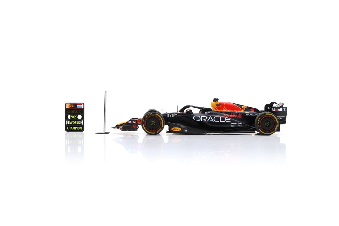 Red Bull Racing RB19 | World Champion Qatar GP 2023 Max Verstappen Model Car - Spark Model
