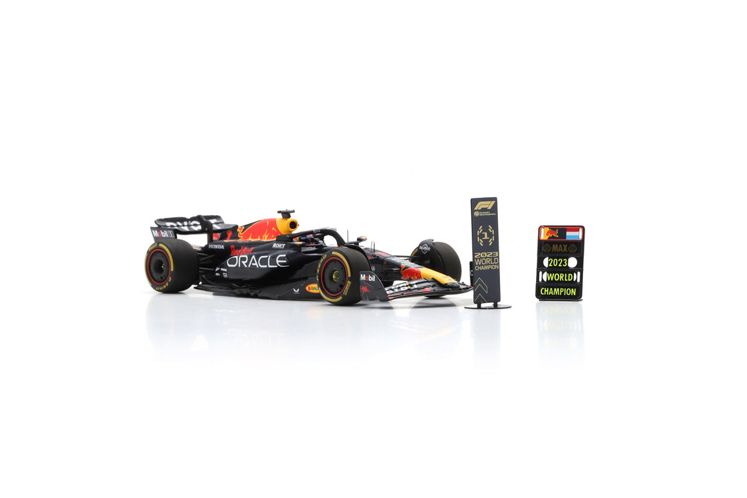 Red Bull Racing RB19 | World Champion Qatar GP 2023 Max Verstappen Model Car - Spark Model