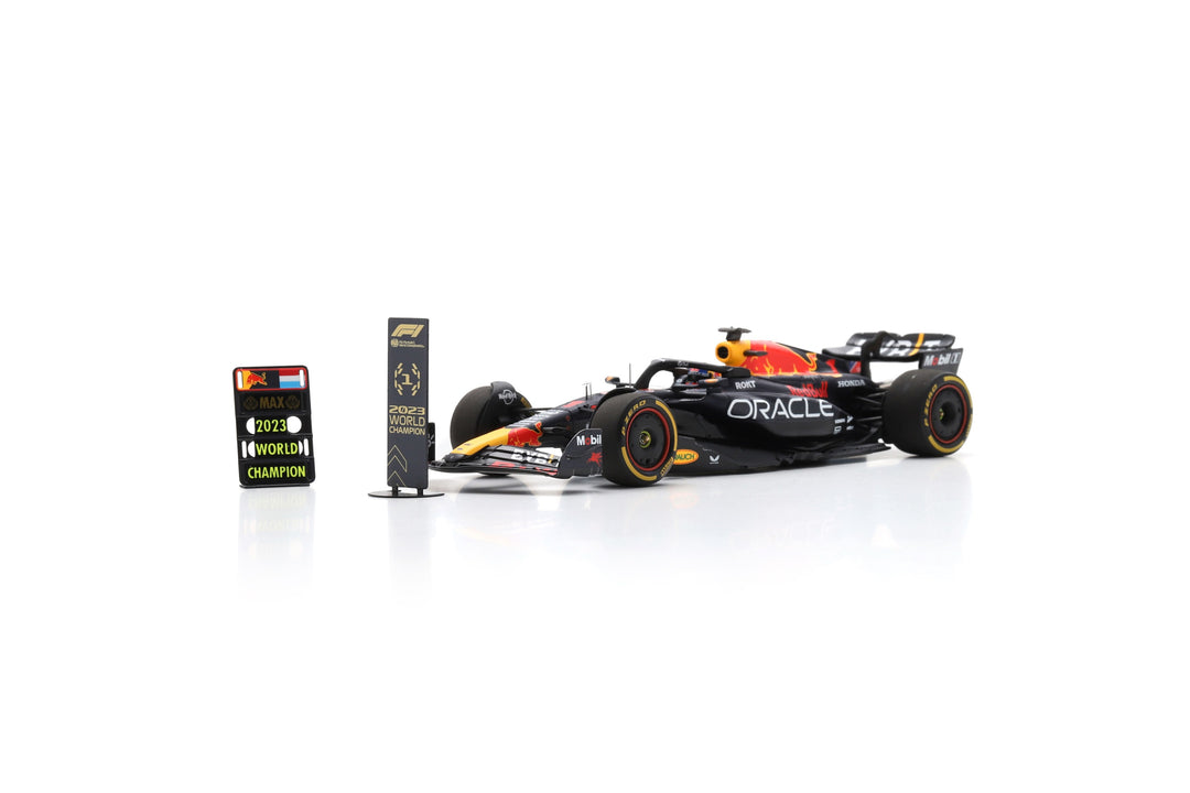 Red Bull Racing RB19 | World Champion Qatar GP 2023 Max Verstappen Model Car - Spark Model