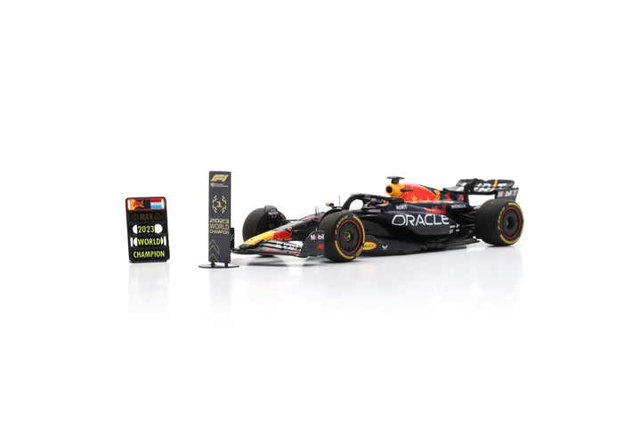 Red Bull Racing RB19 | World Champion Qatar GP 2023 Max Verstappen Model Car - Spark Model