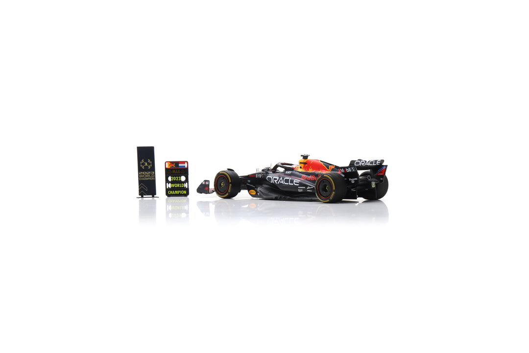 Red Bull Racing RB19 | World Champion Qatar GP 2023 Max Verstappen Model Car - Spark Model