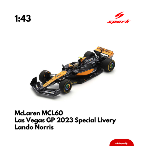 Mclaren MCL60 - US Las Vegas GP Lando Norris & Oscar Piastri - Model Car - SPARK MODEL