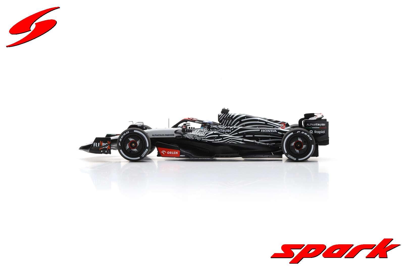 AlphaTauri AT04 ミニカー 2023 Las Vegas GP 1/64 Spark 2023 Formula 1 AlphaTauri AT04 No.3 Scuderia
