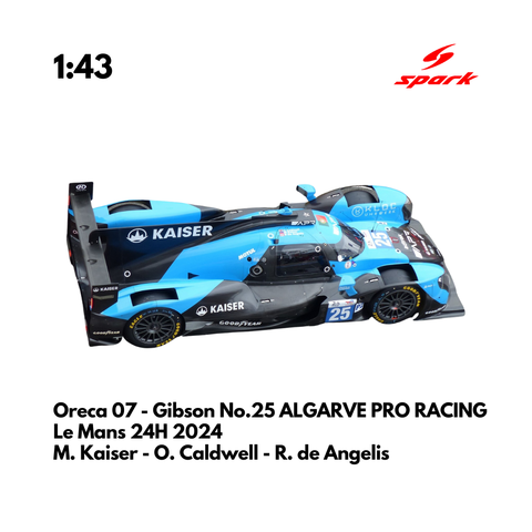 Oreca 07 - Gibson No.25 ALGARVE PRO RACING 24H Le Mans 2024 - Spark Model Car