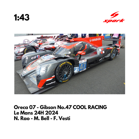 Oreca 07 - Gibson No.47 COOL RACING 24H Le Mans 2024 - Spark Model Car