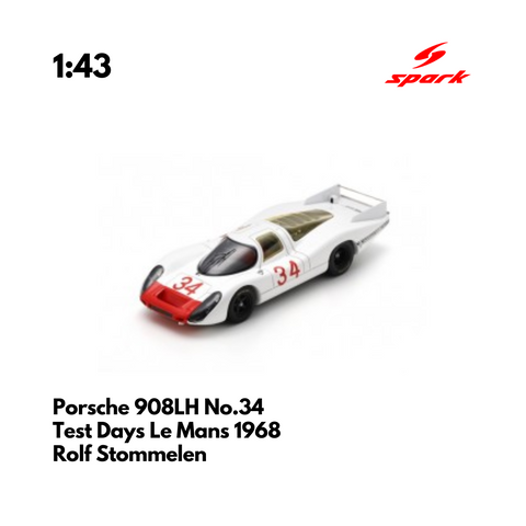 Porsche 908LH No.34 Test Days Le Mans 1968 - 1:43 Spark Model Car