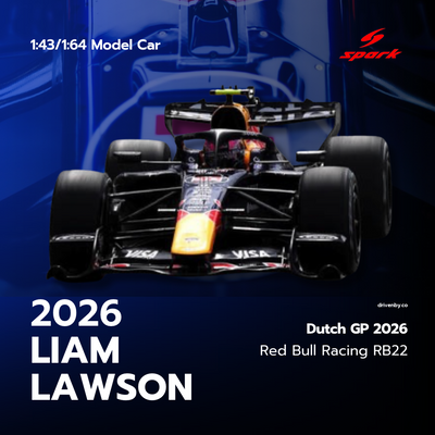 Liam Lawson Red Bull RB22 7th Dutch GP 2026 - Spark Model Car