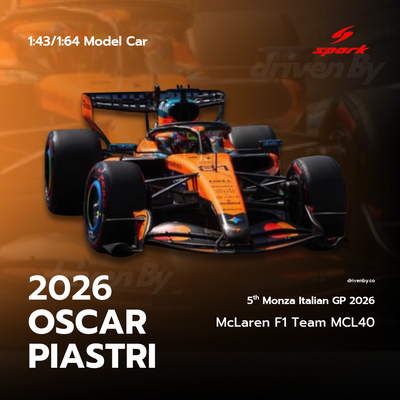 Oscar Piastri McLaren MCL40 5th Italian GP 2026 - Spark Model Car
